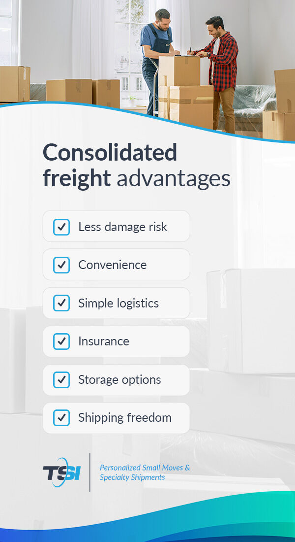 List of consolidated freight advantages