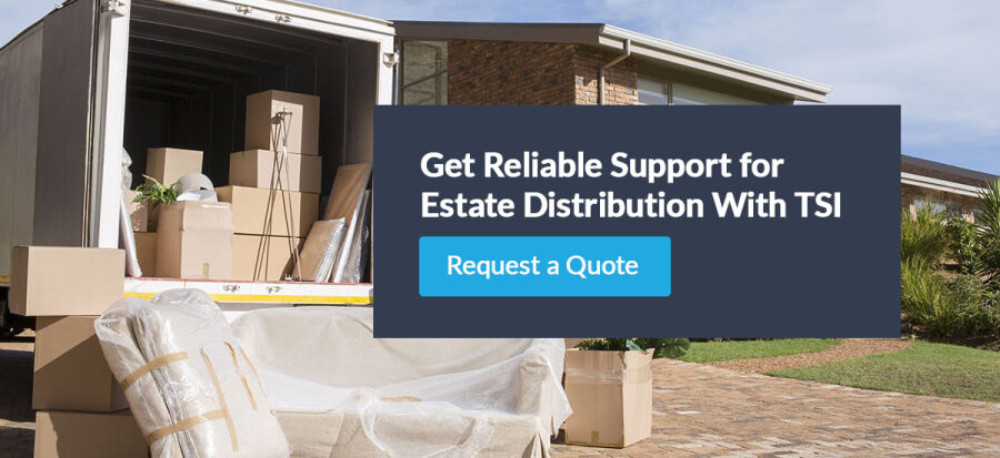 Reliable support for estate distribution with TSI